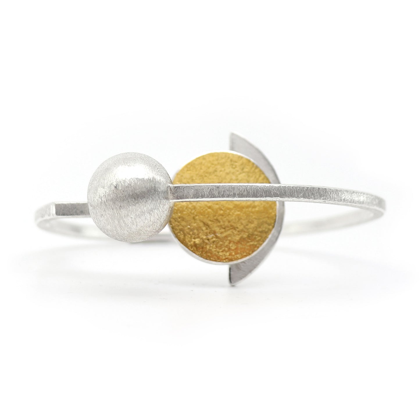 Statement handmade Bauhaus architectural bangle
