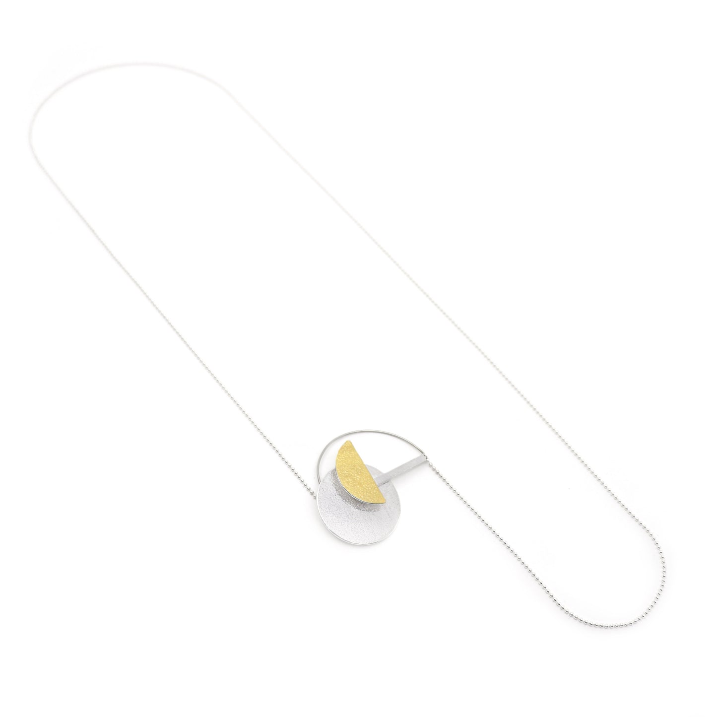 Inversible convertible statement necklace brooch SML LONG gold silver