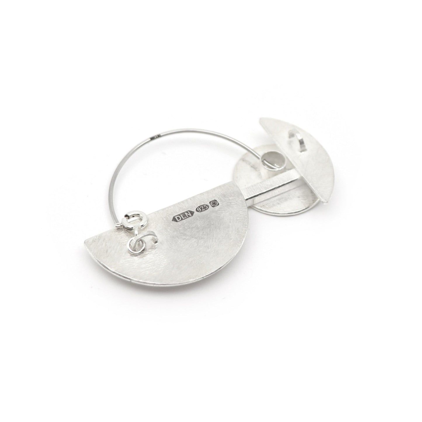 Inversible architectural brooch MED SHORT gold silver