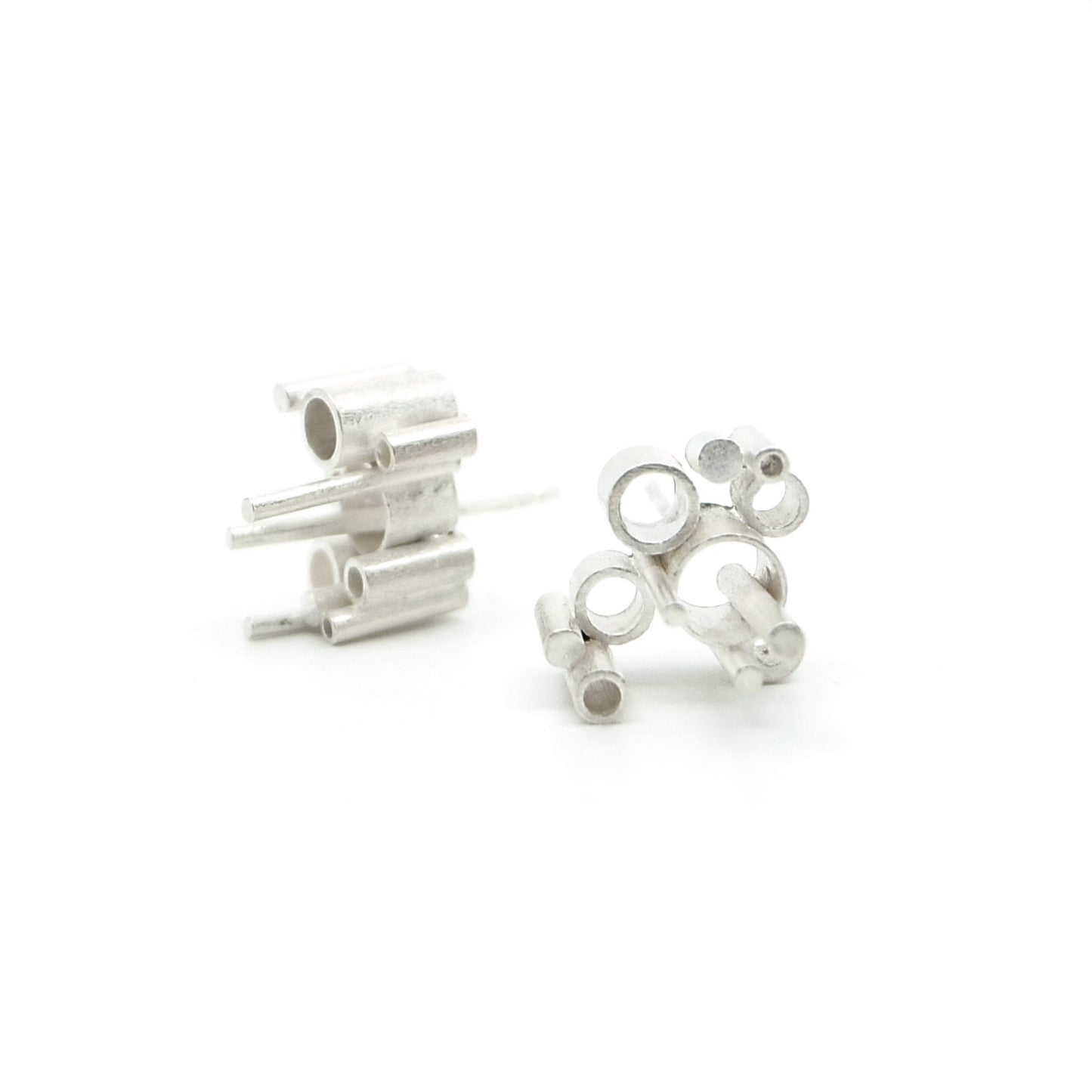Megatropolis Statement Stud Earrings | silver or gold