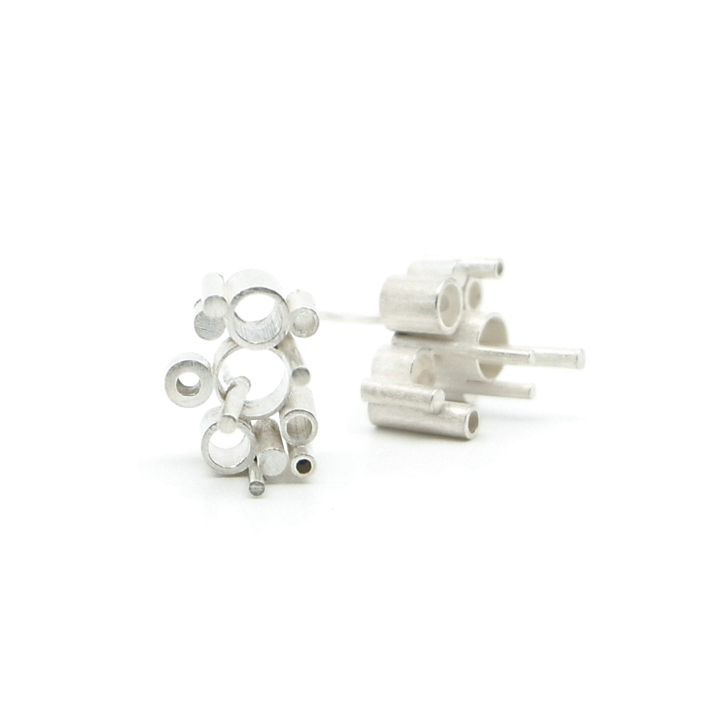 Megatropolis Statement Stud Earrings | silver or gold