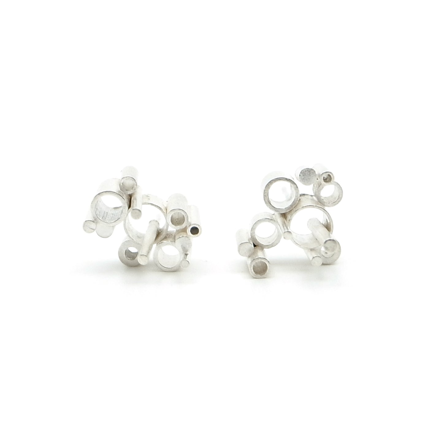 Megatropolis Statement Stud Earrings | silver or gold