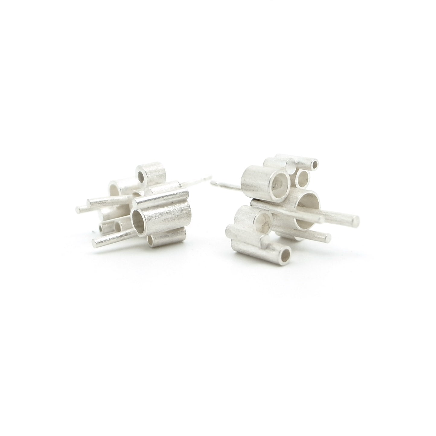 Megatropolis Statement Stud Earrings | silver or gold