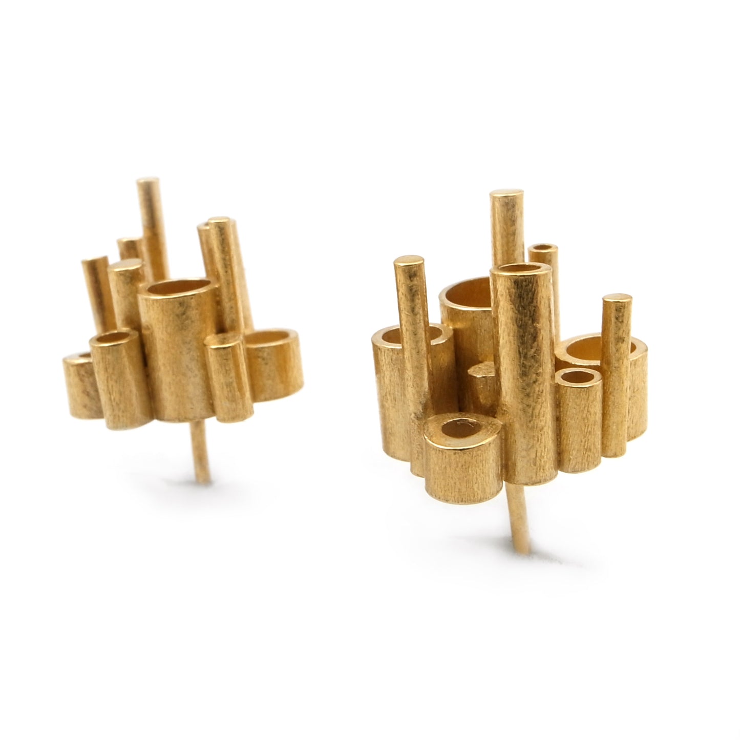 Megatropolis Statement Stud Earrings | silver or gold