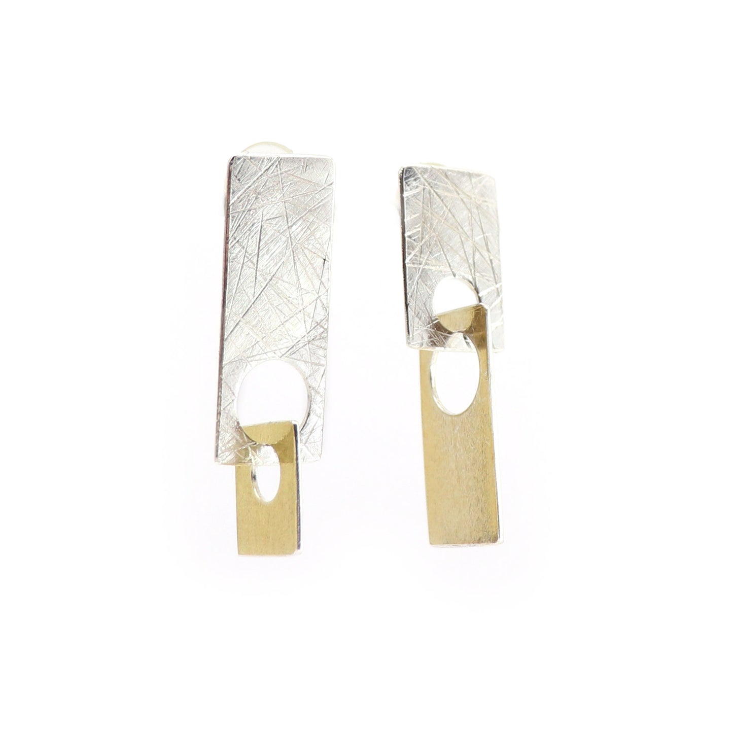 rectangle and square reCreate earrings in bauhaus style