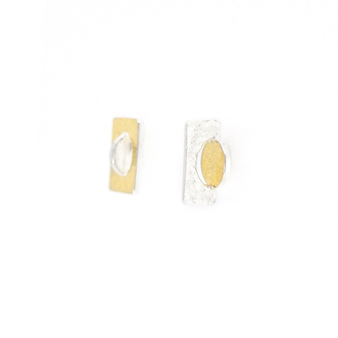 transpose keum boo Bauhaus stud earrings