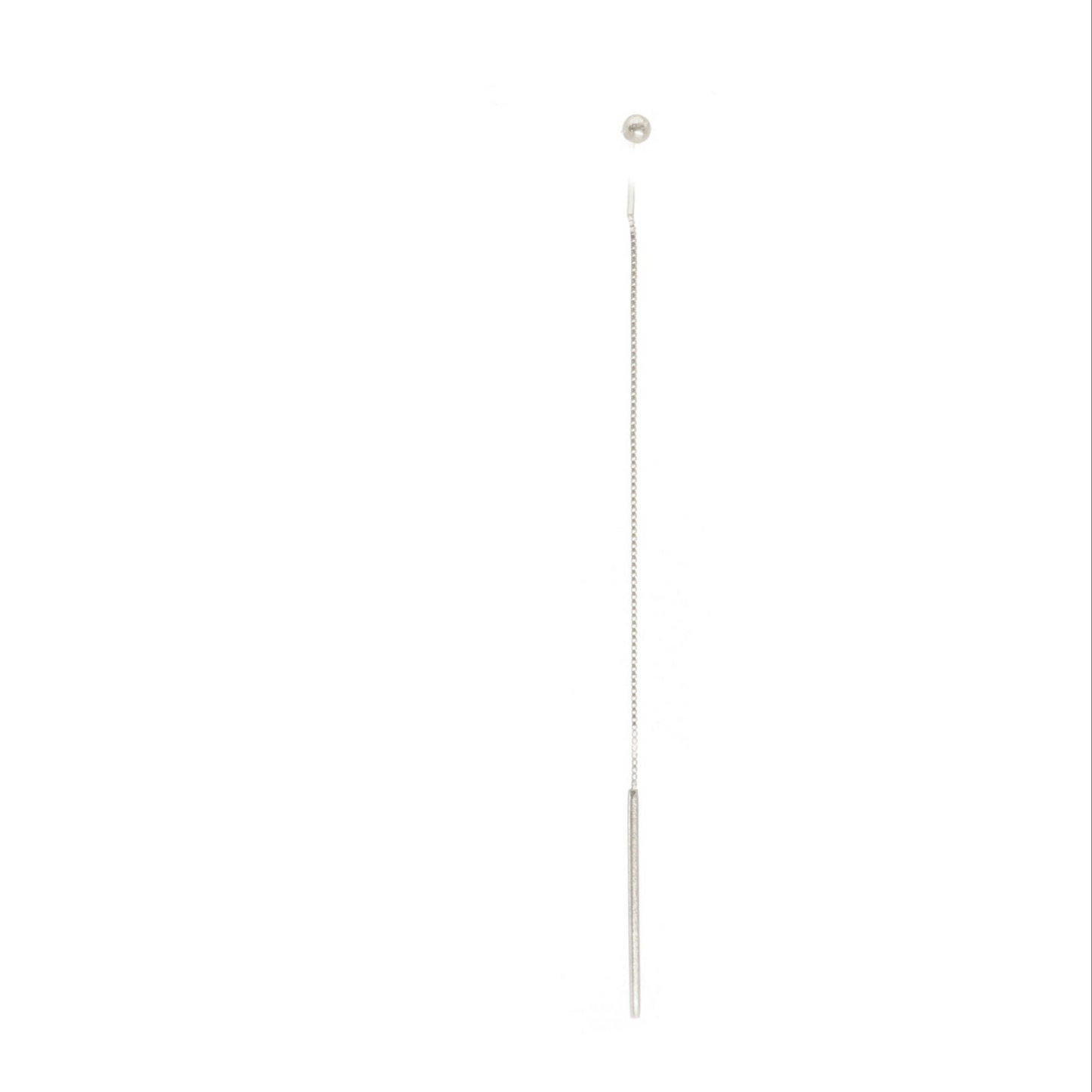 Long thin threader on a white background