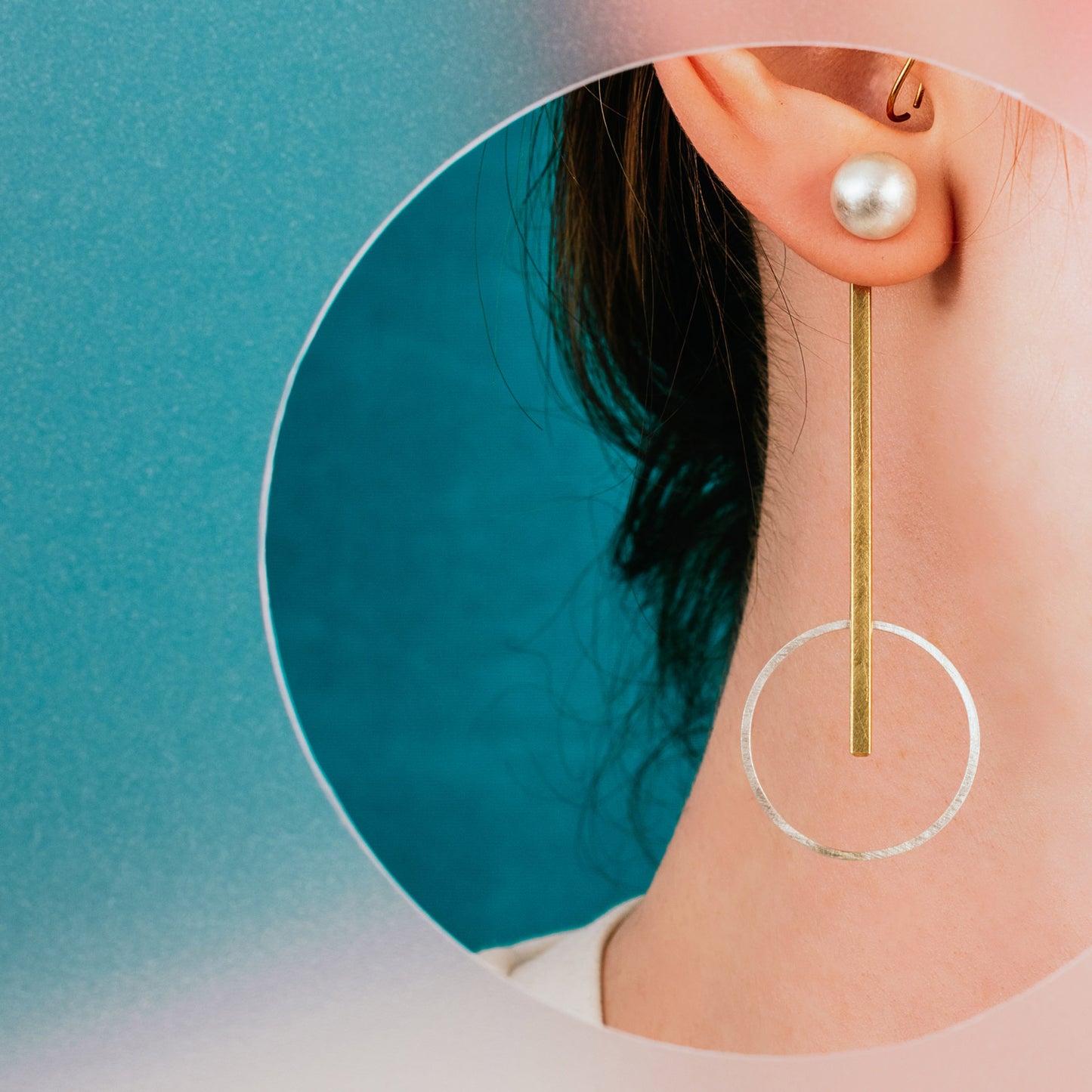 Pick'n'Mix Ball Earrings in Silver & Gold | multiple ways to wear