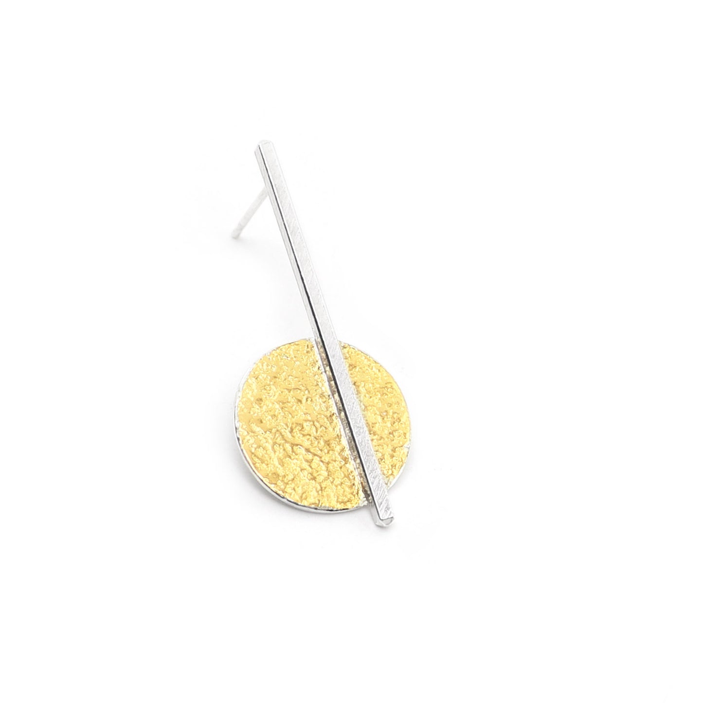 Flipside Mismatched or individual Earrings | silver & gold