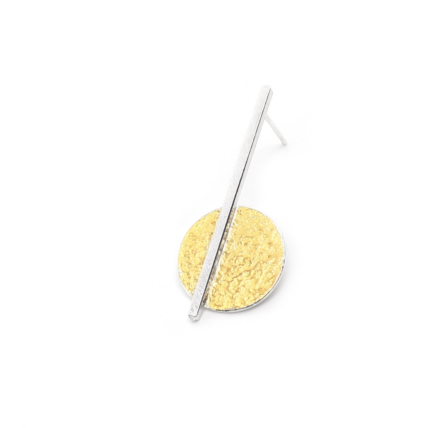 Flipside Mismatched or individual Earrings | silver & gold