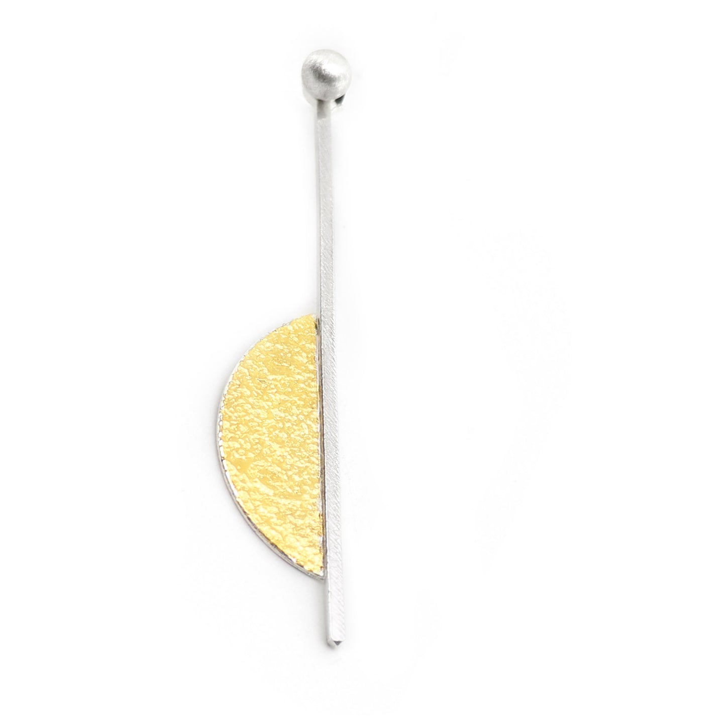 Flipside Mismatched or individual Earrings | silver & gold