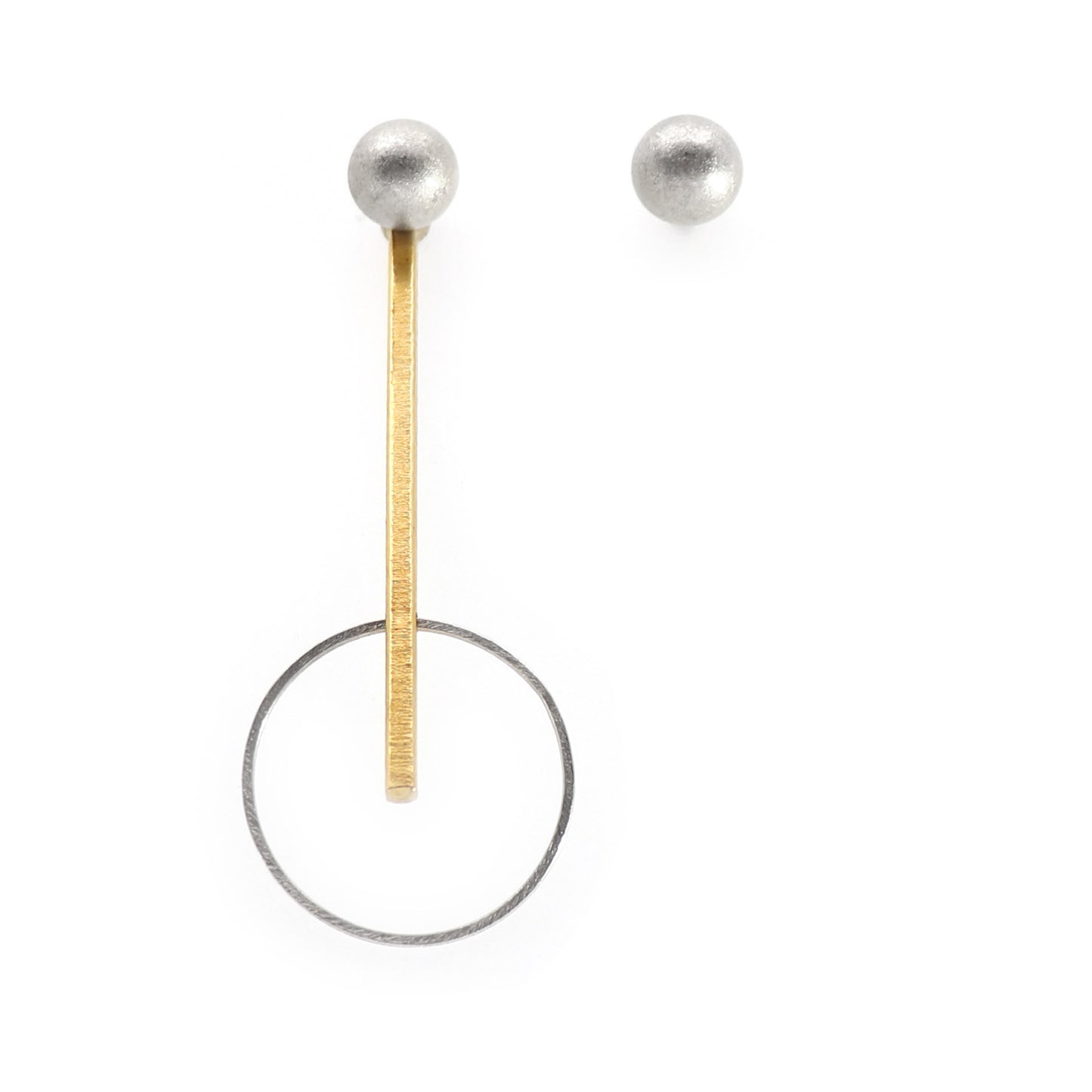 Pick'n'Mix Ball Earrings in Silver & Gold | multiple ways to wear