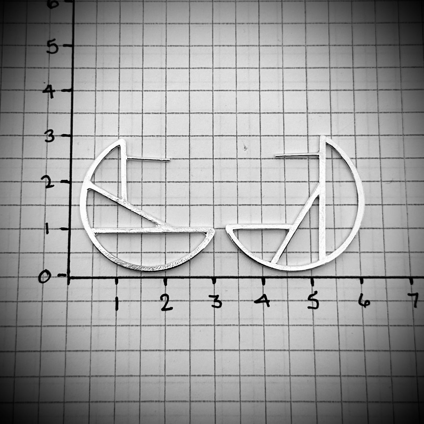 Fibonacci Small Silver Hoop Earrings | Members Only