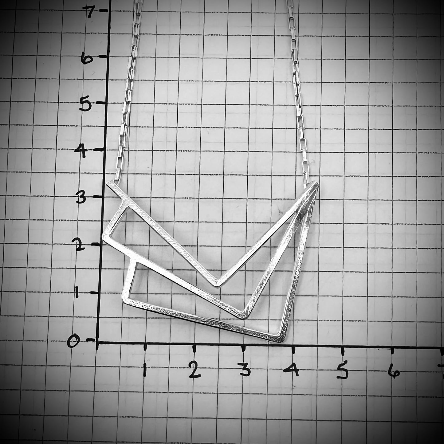 Fibonacci Silver Geometric Necklace | Members Only