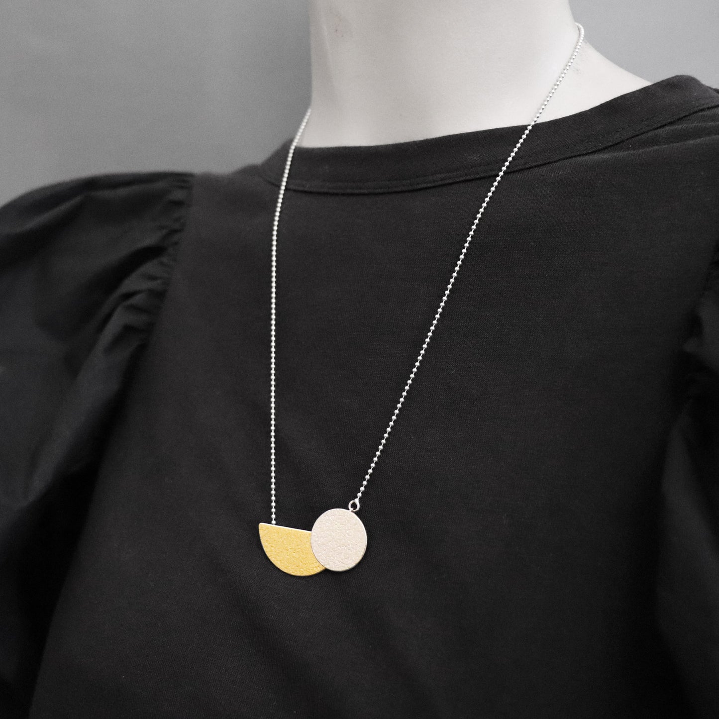 Retro keum boo geometric necklace