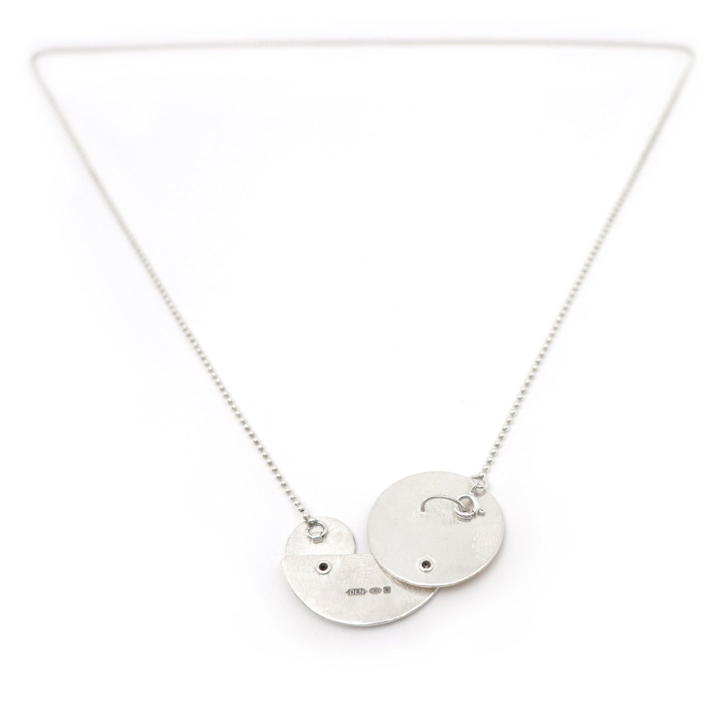 Retro keum boo bauhaus necklace - back