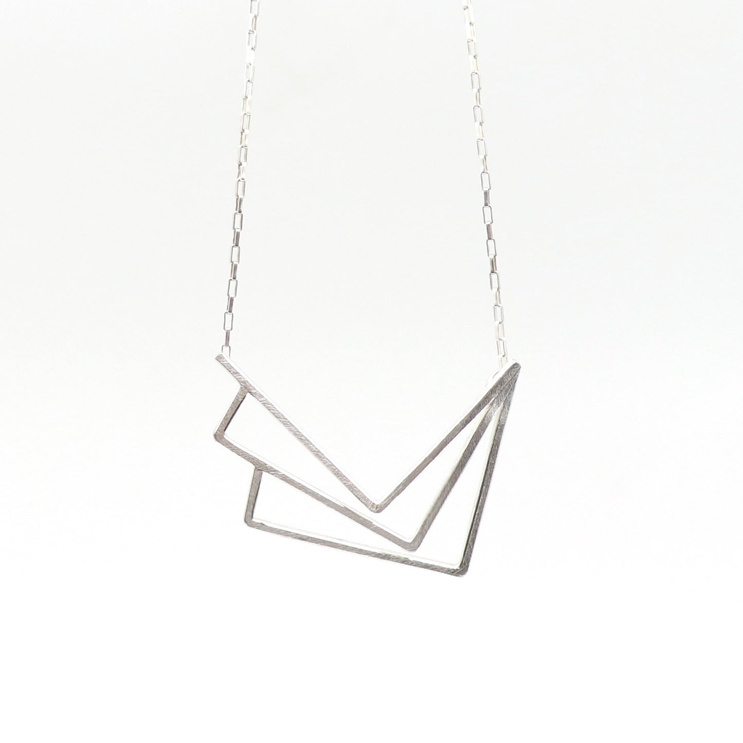 Fibonacci Silver Geometric Necklace | Members Only
