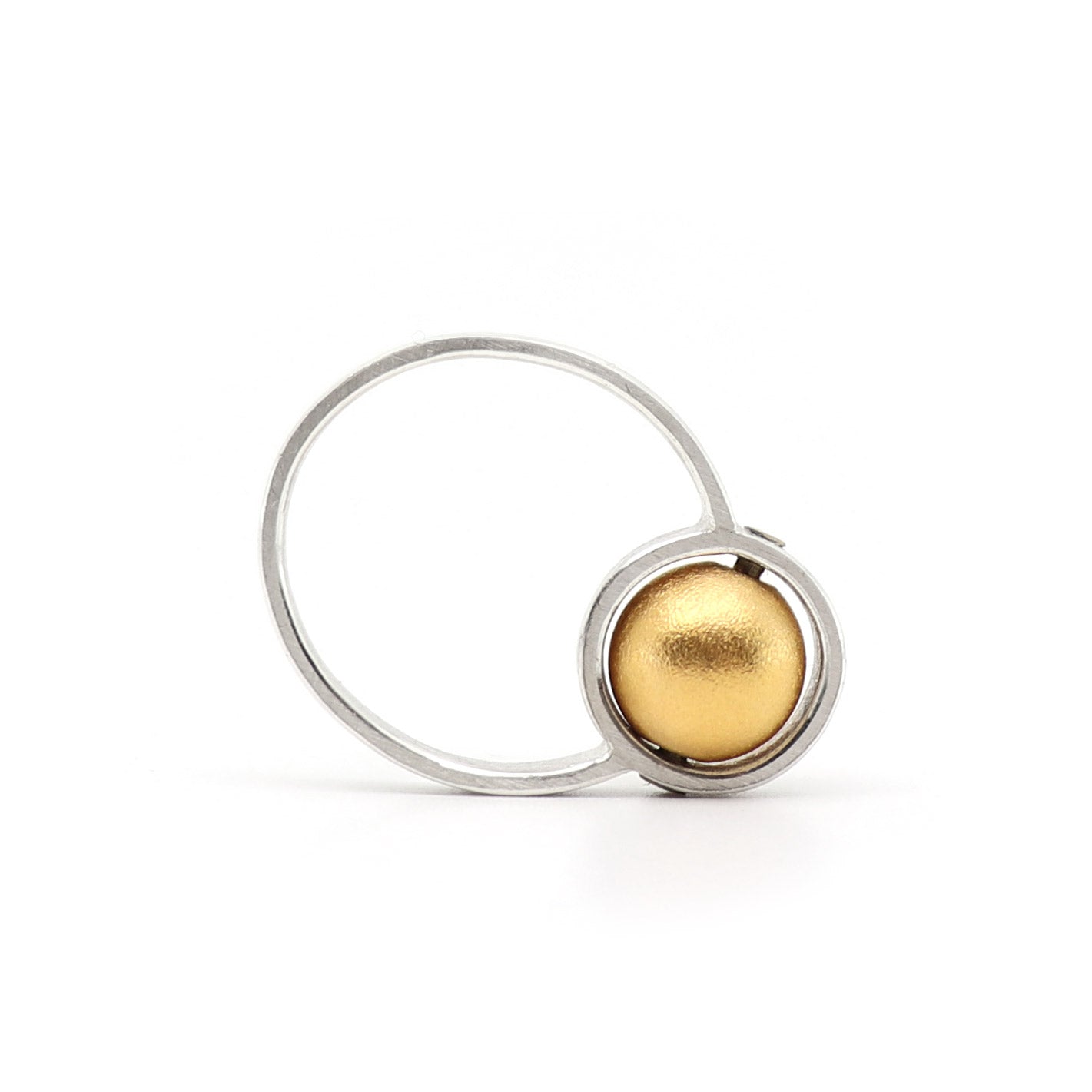 Babushka Fidget Ring - Size M only | silver & gold