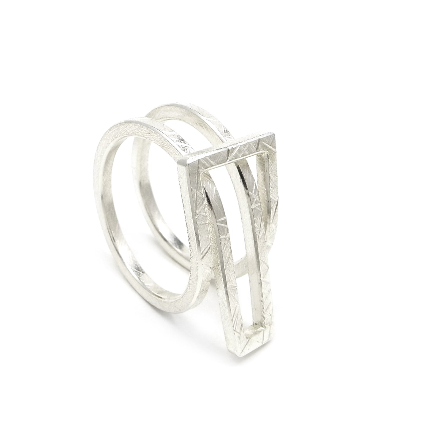 Rockabye Minimal Brutalist Ring |sterling silver