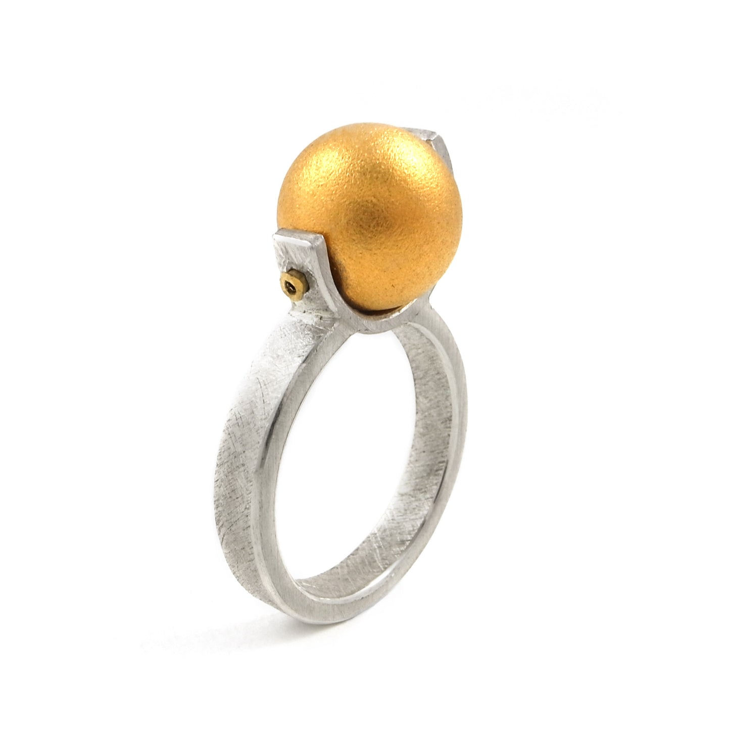 The Suzee Fidget Ring - Size Q only | silver & gold