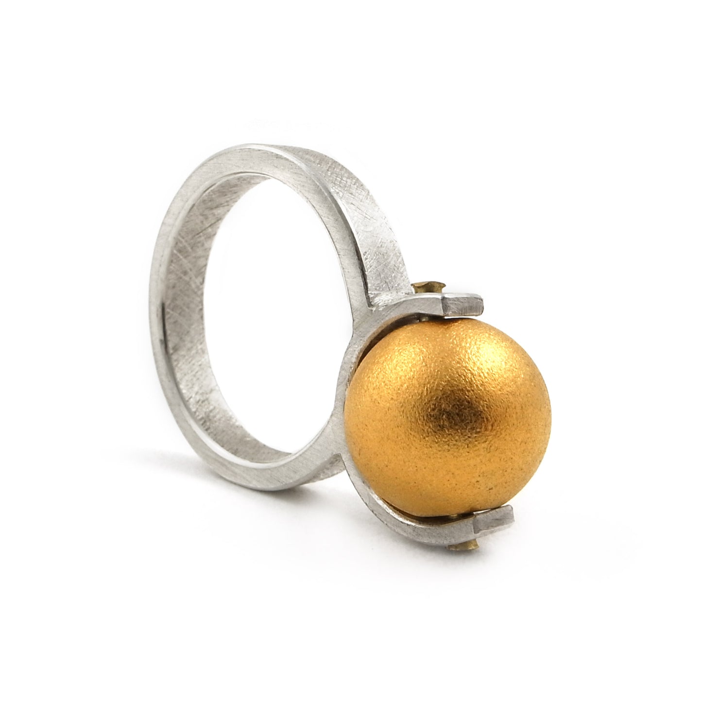 The Suzee Fidget Ring - Size Q only | silver & gold