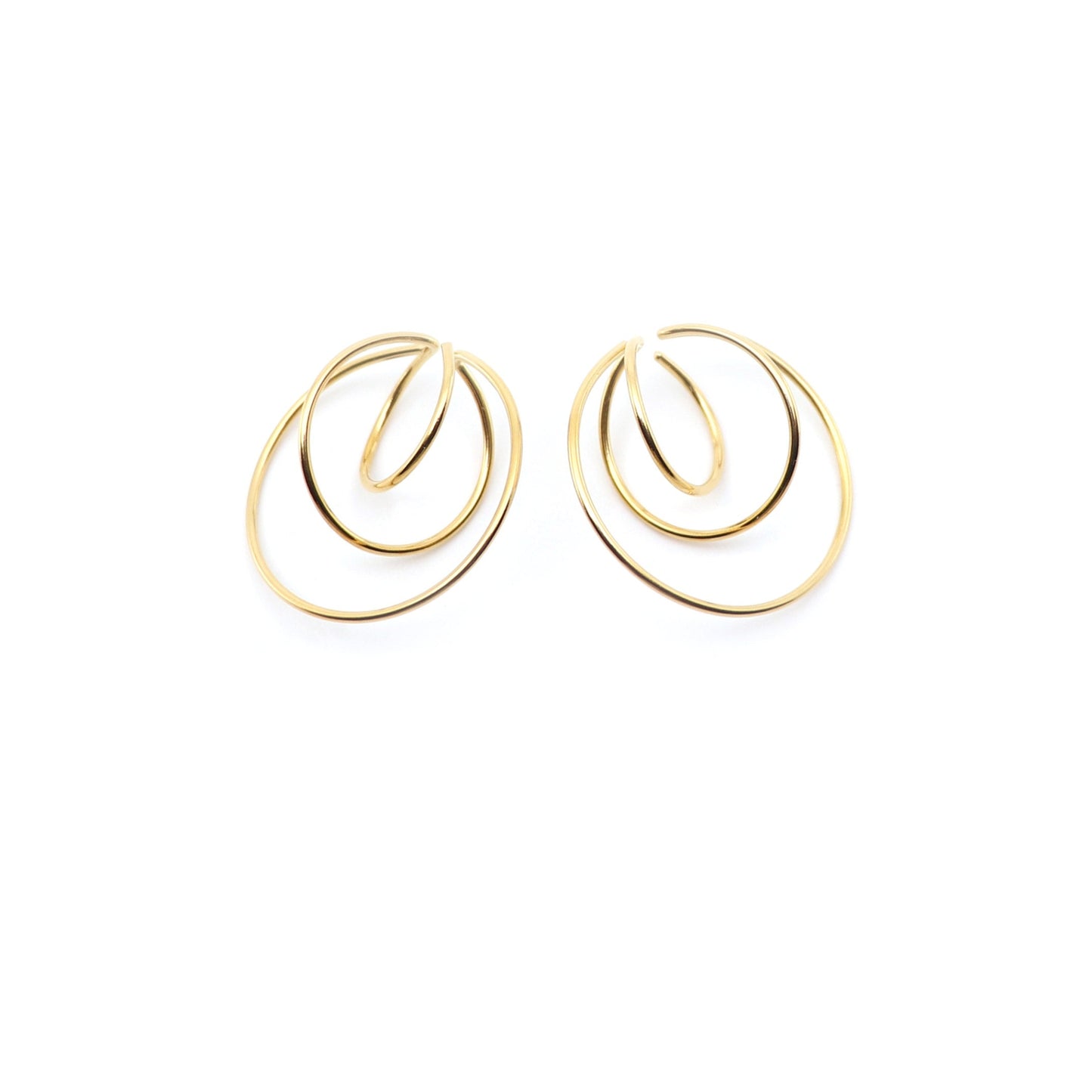 handmade gold hoop earrings