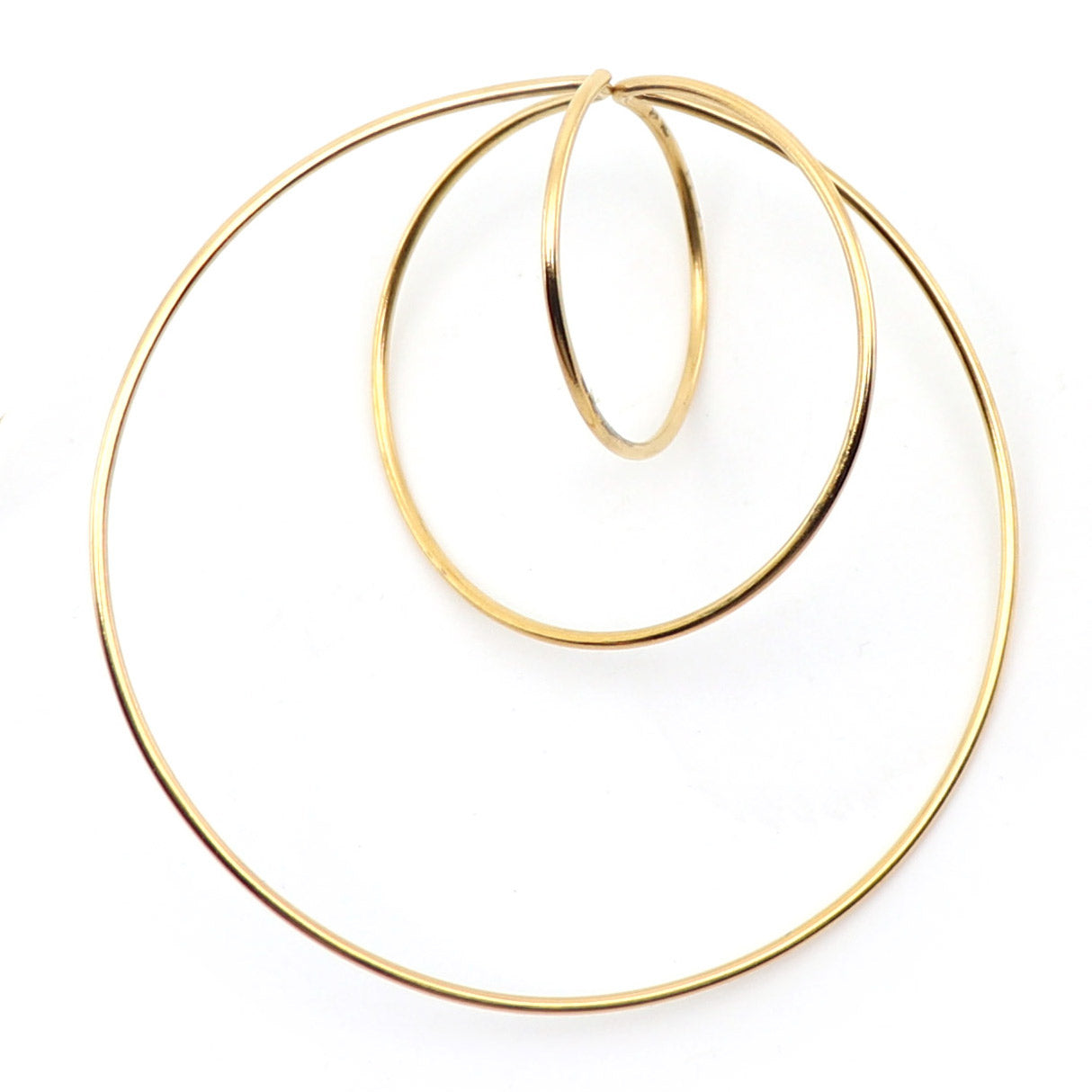 XL statement gold earring