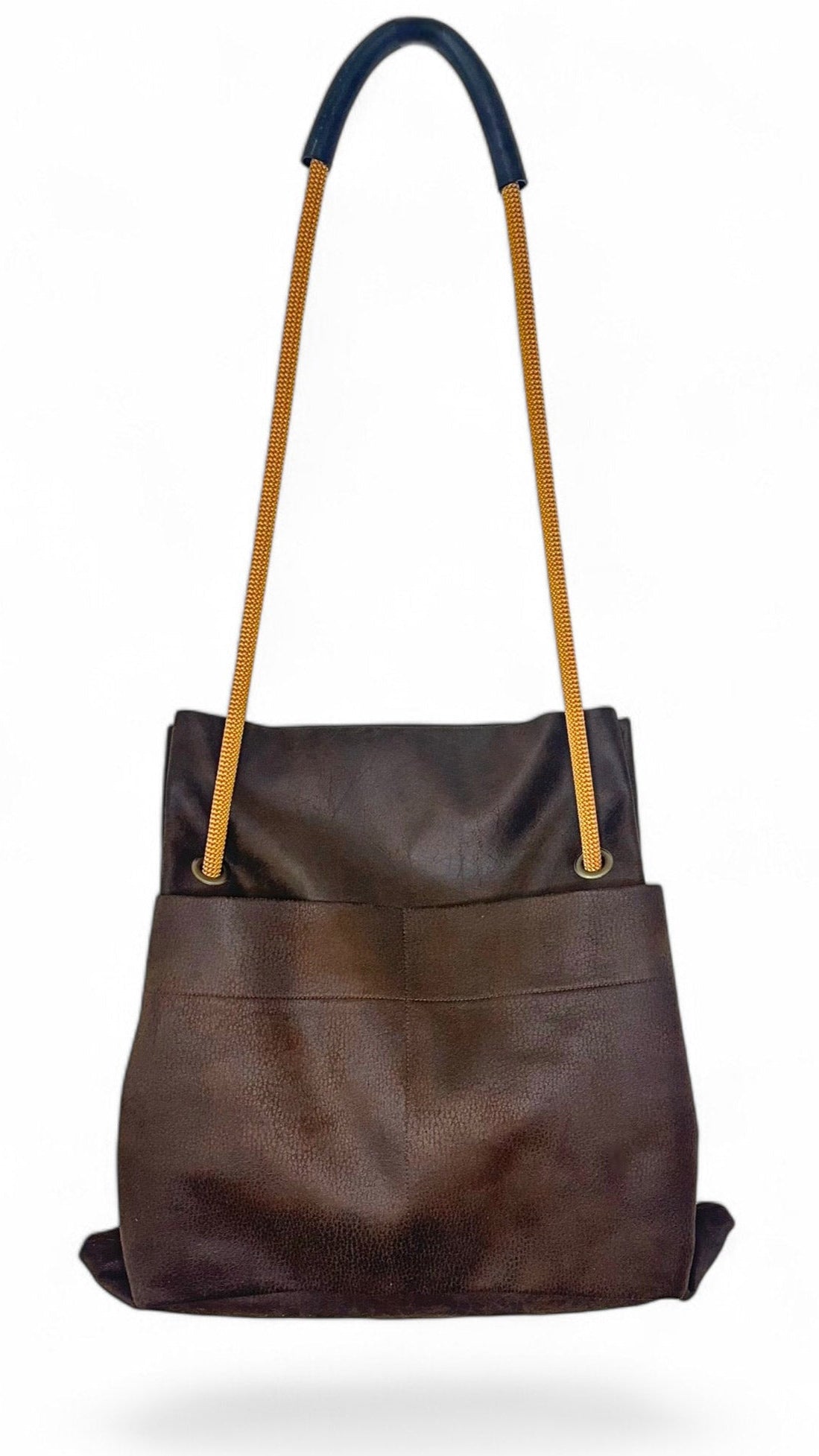 ditto brown commuter bag - sustainable - handmade