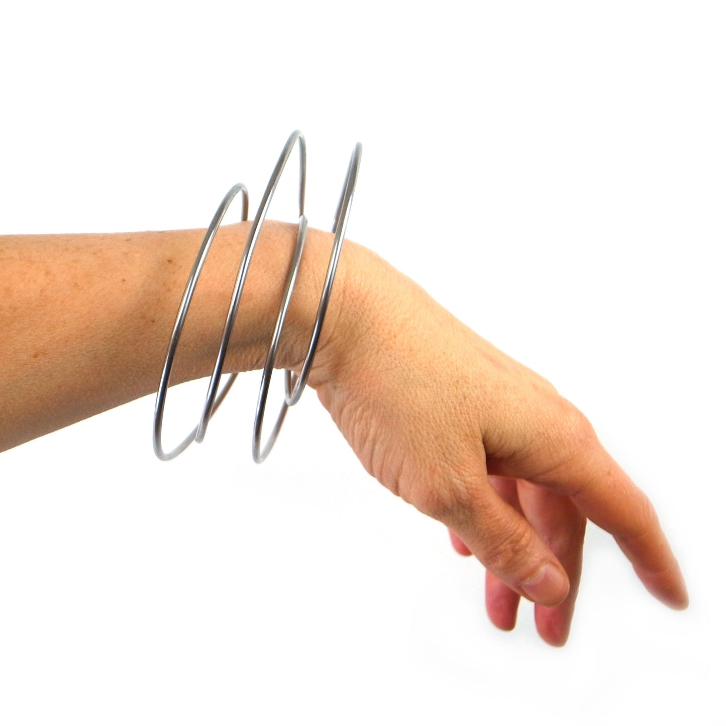 architectural steel bangle modelled
