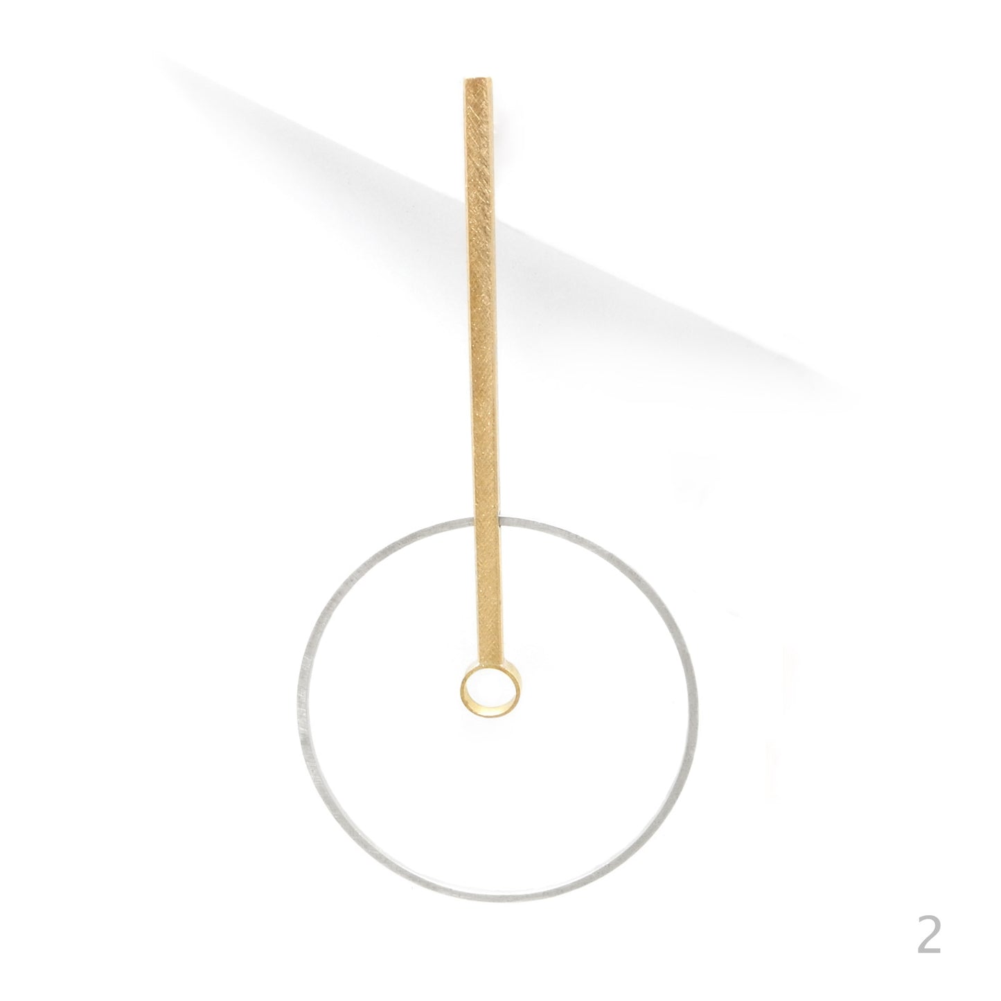 silver & gold earring