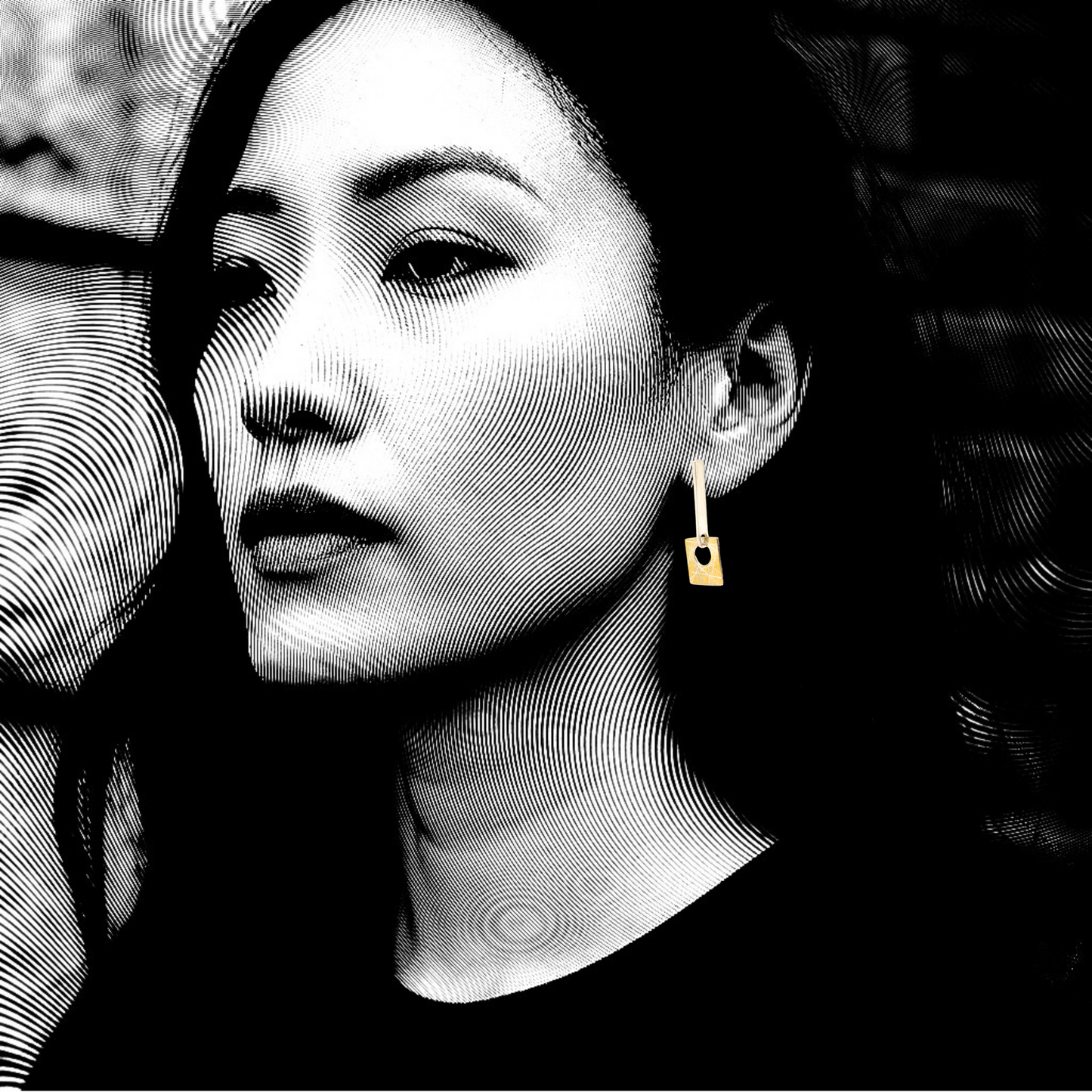 reCreate silver gold earrings slightly mismatched