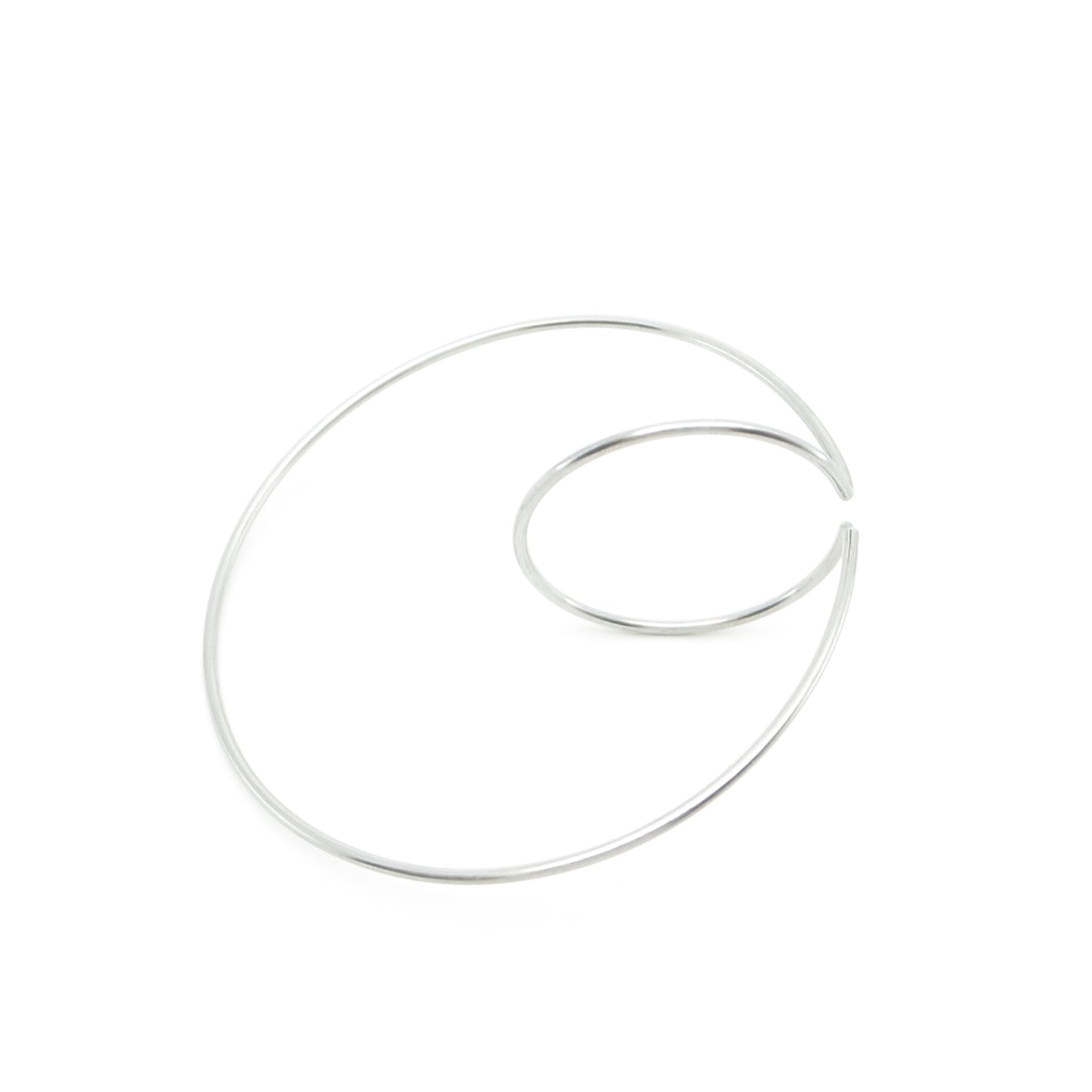 individual steel hoop earring