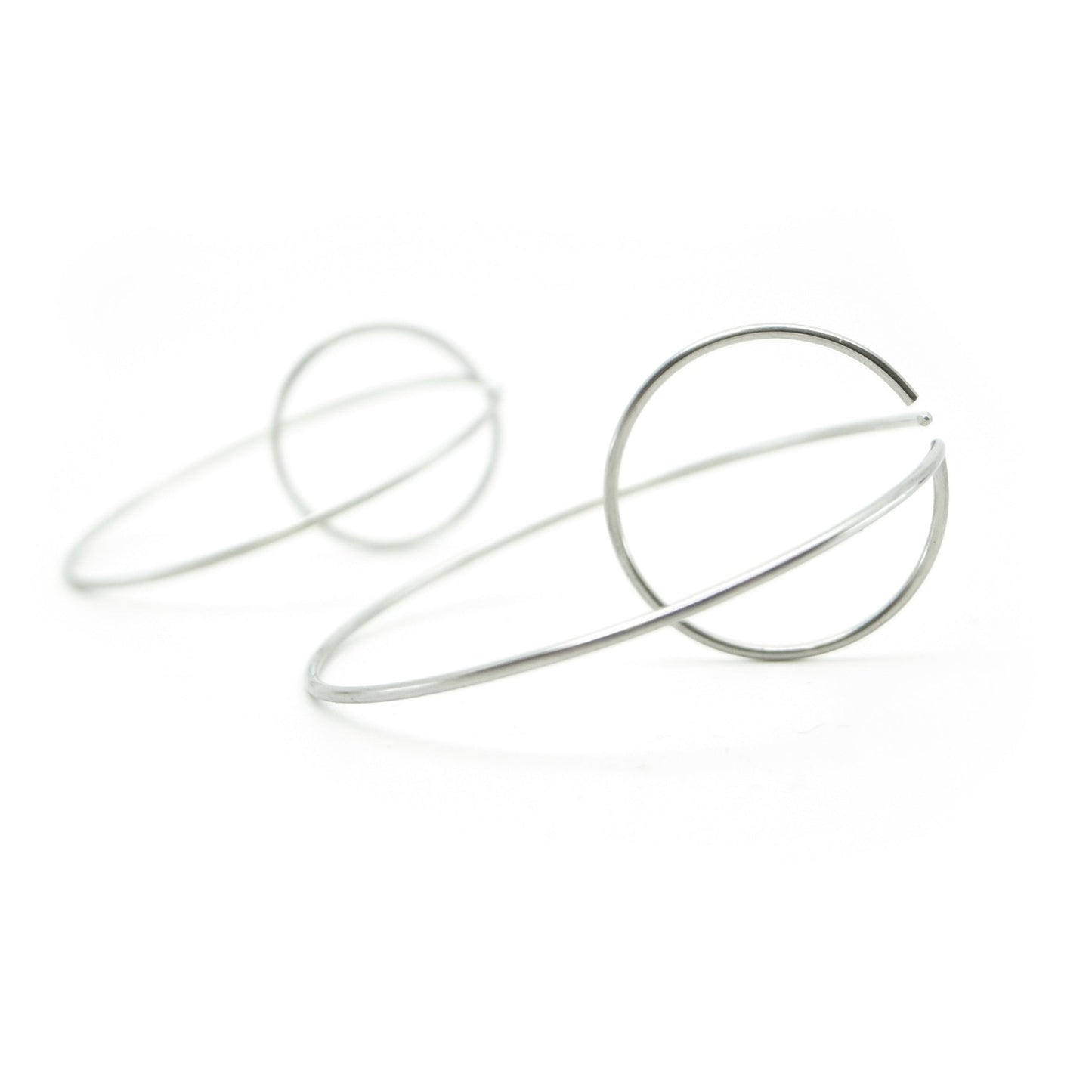 xl steel hoop earrings