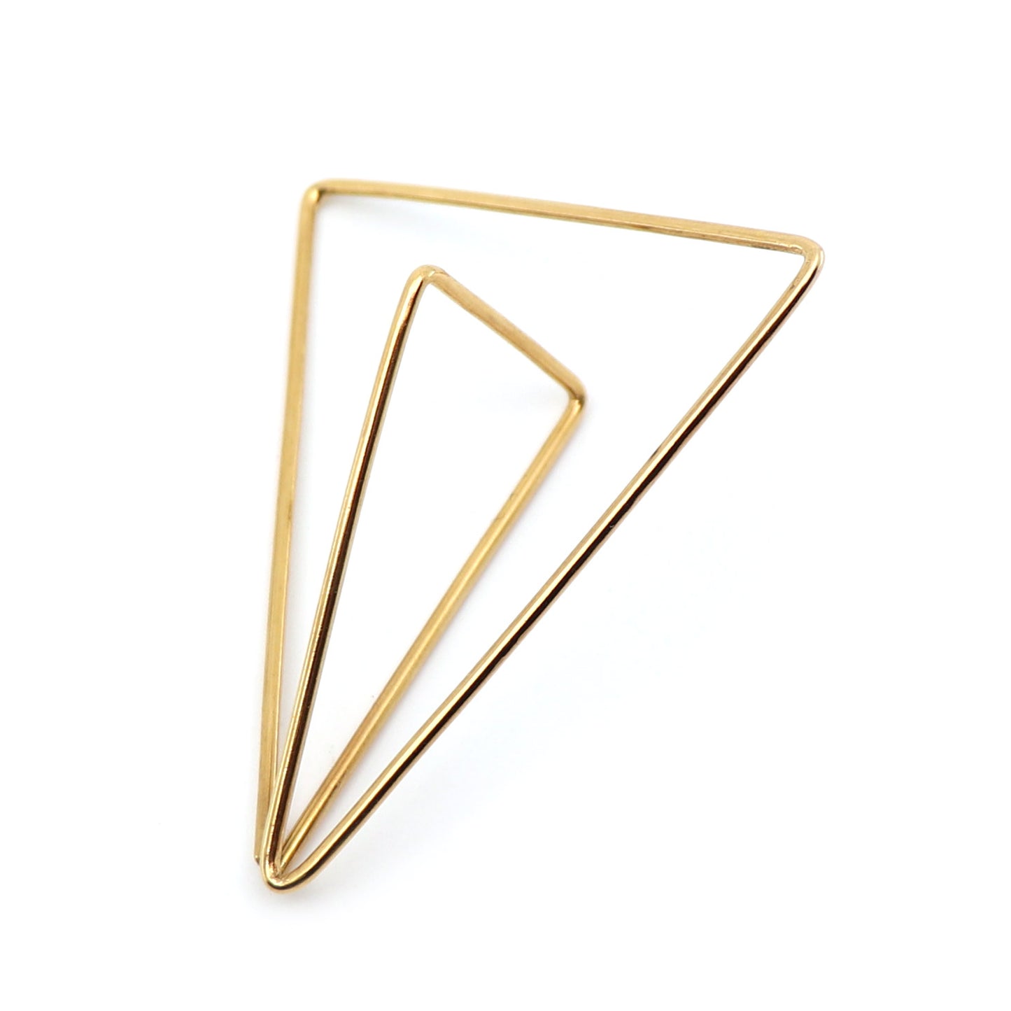 large statement solo gold earring