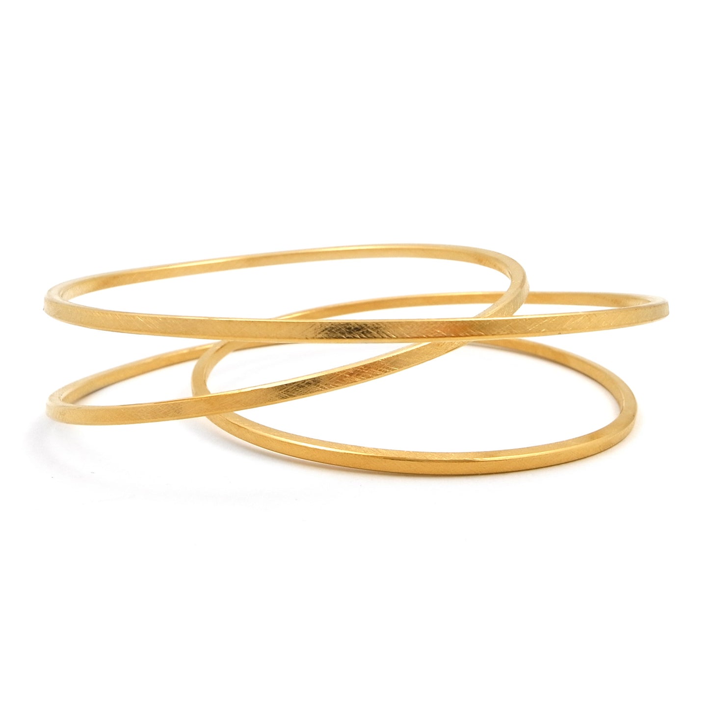 swirl statement bangle in gold
