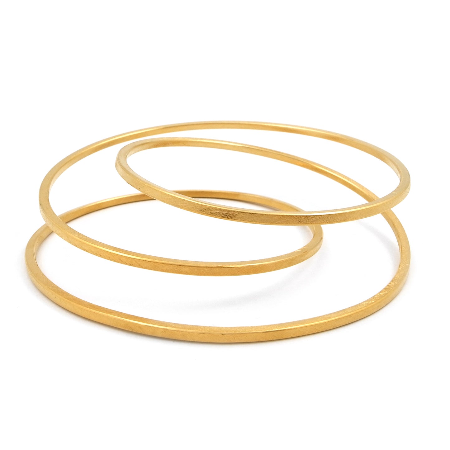 gold statement handmade bangle