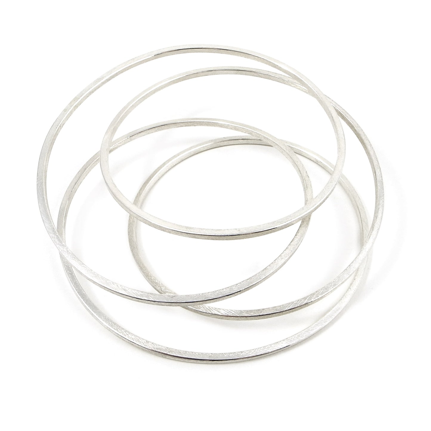 statement handmade bangle in sterling silver