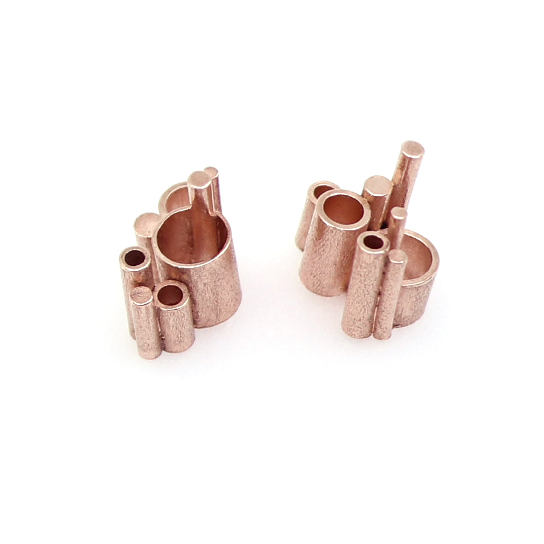 Metropolis Architectural Stud Earrings | silver or gold or rose gold