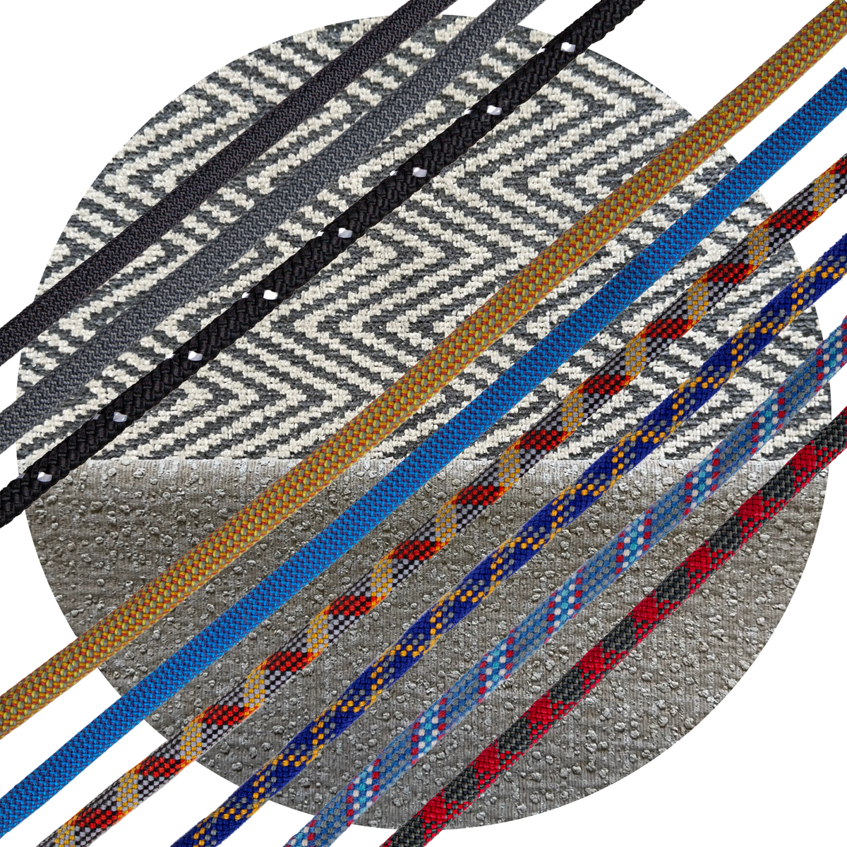 zigzag fabric rope swatch