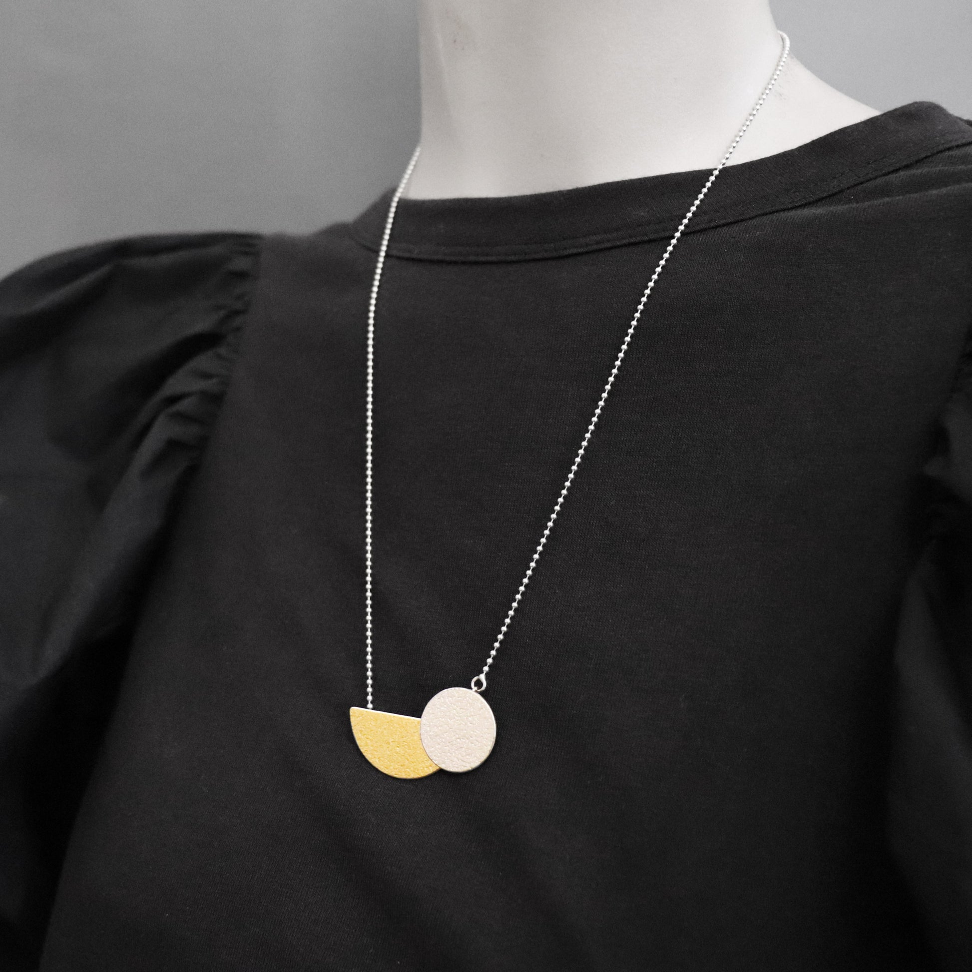 Retro keum boo geometric necklace