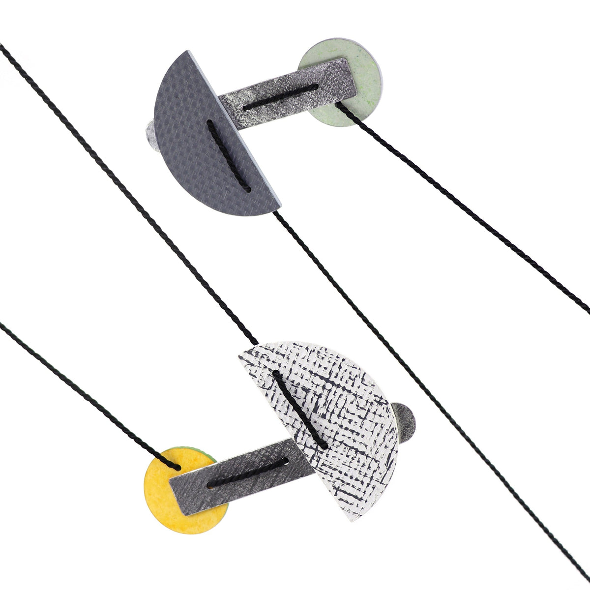 2 necklaces side by side