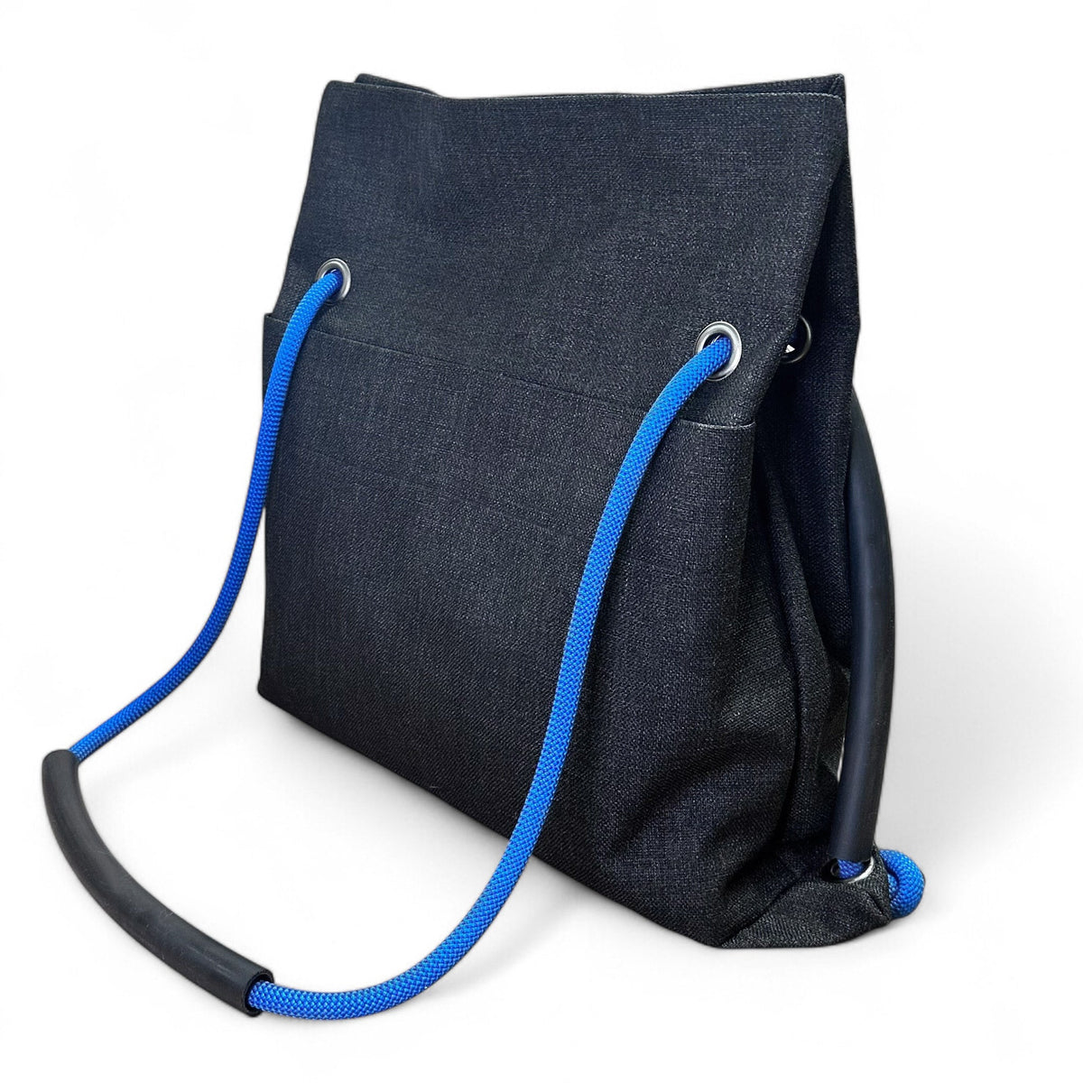 ditto handmade convertible bag in black tweed