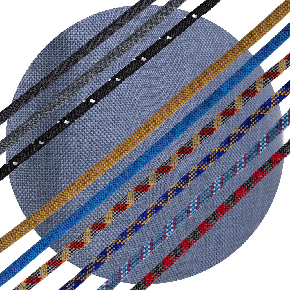 blue fabric swatch with rope option overlay