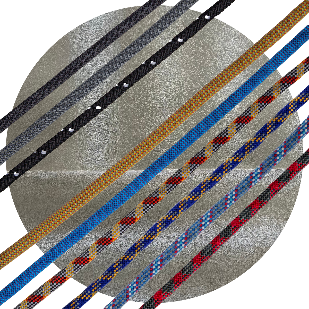 platinum pleather fabric rope swatch