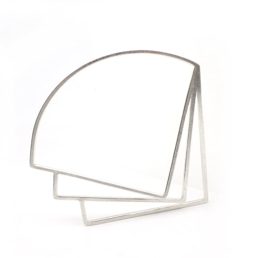 silver bangle on white background