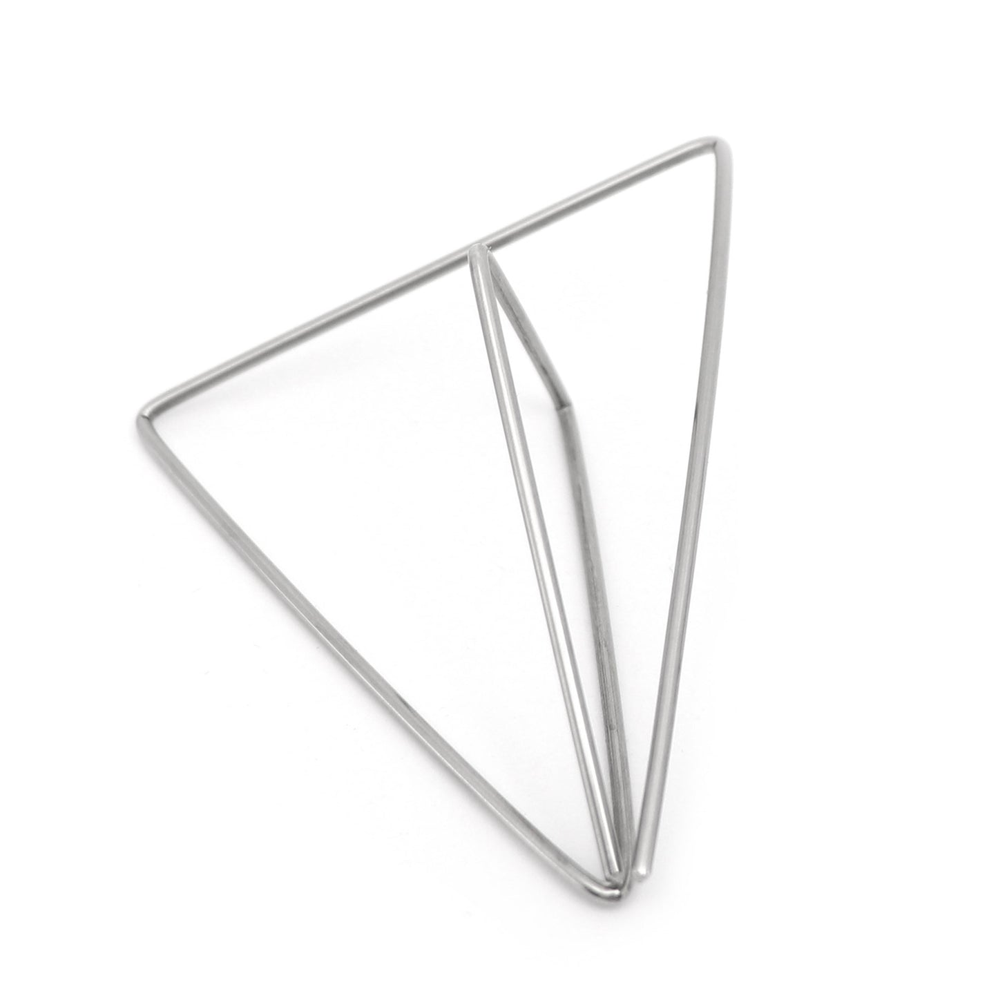 triangular steel earring 