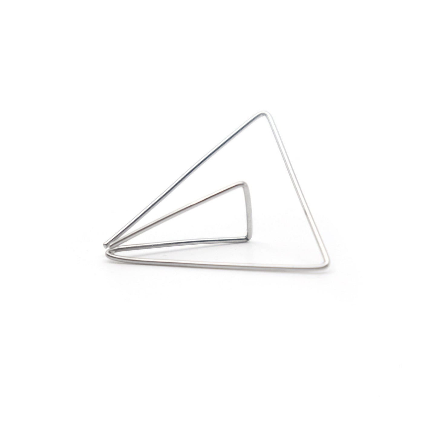 triangle solo earring