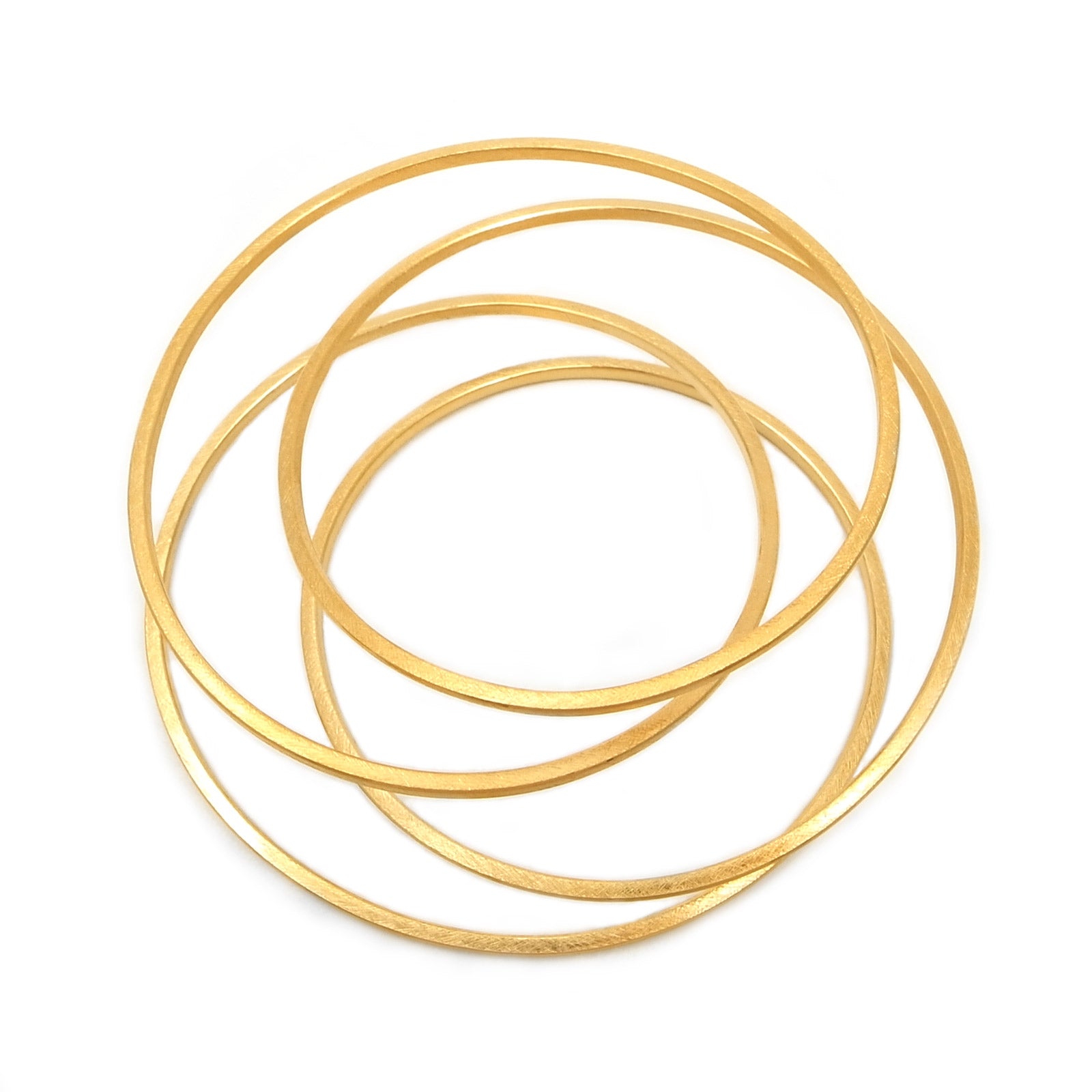 swirl gold statement bangle