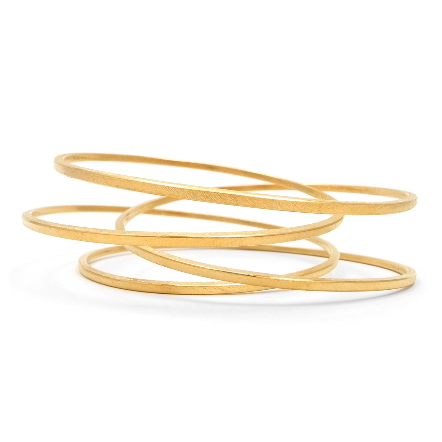 statement bangle handmade in gold