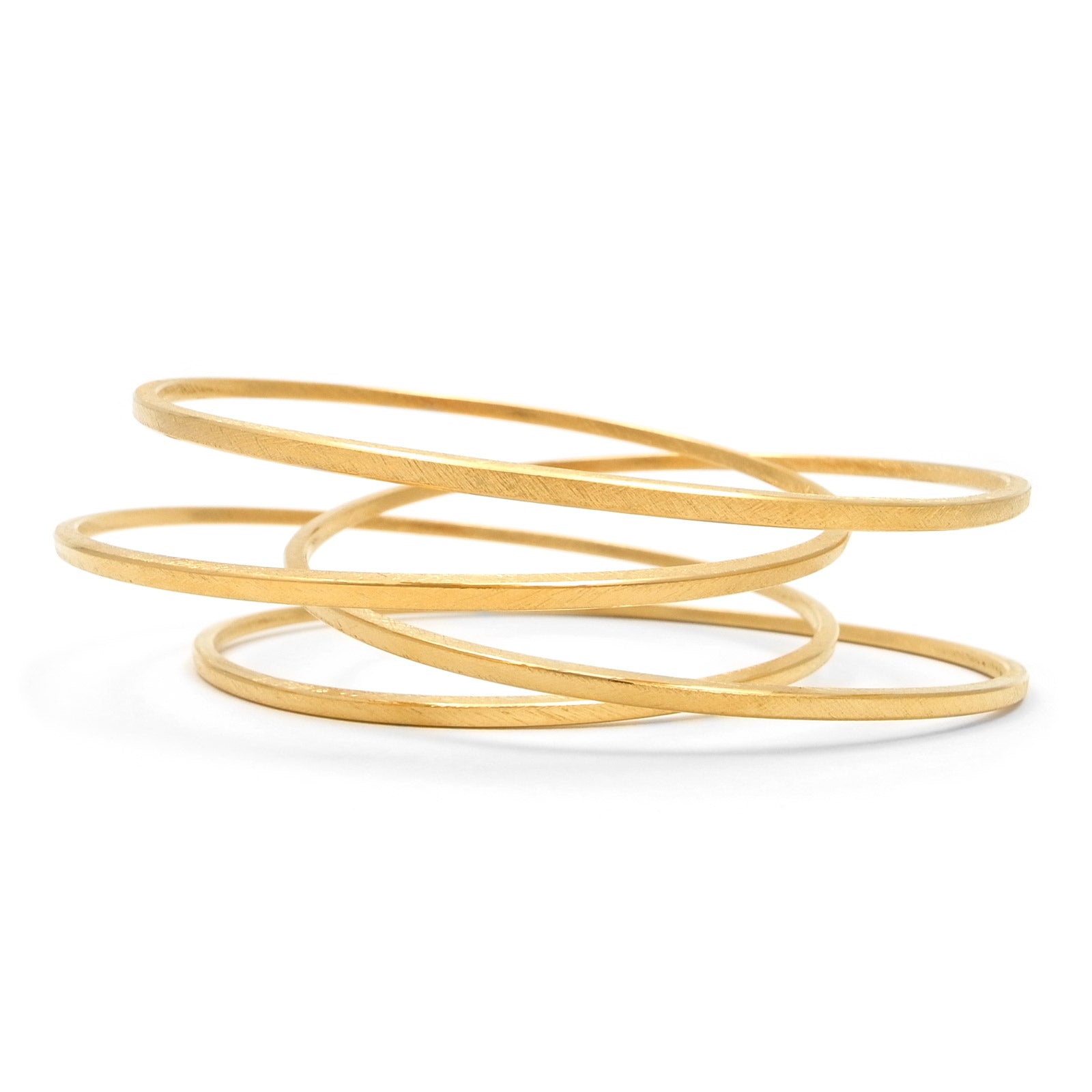 statement bangle handmade in gold